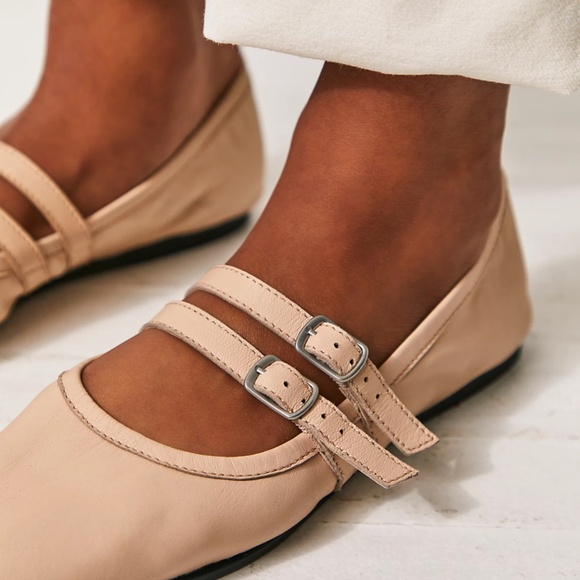 NWOB Free People Gemini Ballet Flat Size 7 Tulle Pink - Picture 1 of 4